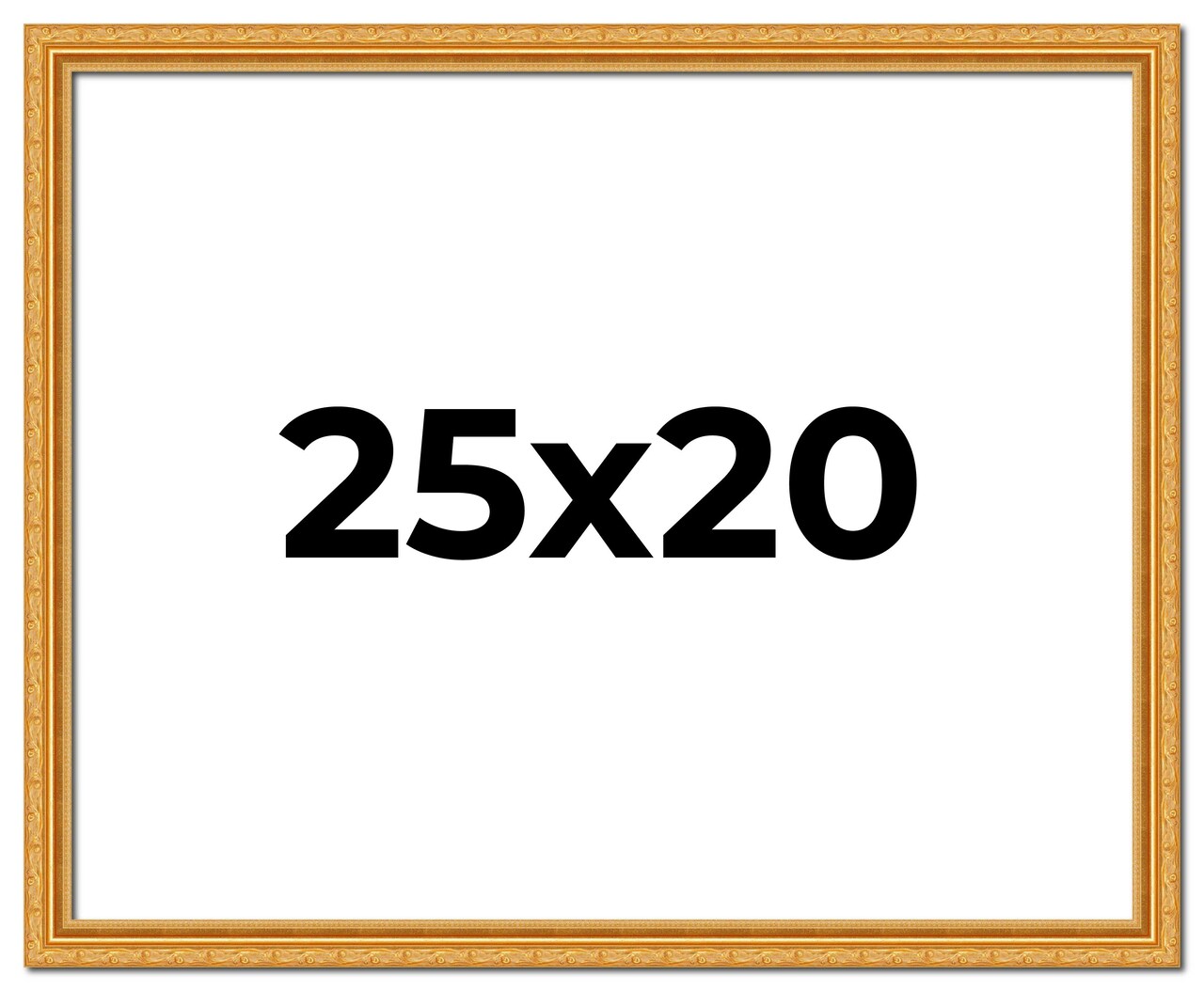 25x20 Solid Wood Antique Picture Frame with UV-Resistant Acrylic & Acid-Free Backing, Available in 4 Finishes: Bronze, Gold, Silver, and Gold with Black